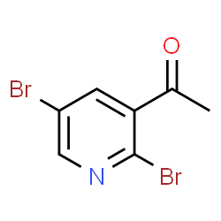 ChemSpider 2D Image | 1-(2,5-Dibromo-3-pyridinyl)ethanone | C7H5Br2NO