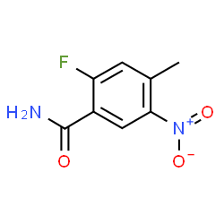 ChemSpider 2D Image | 2-Fluoro-4-methyl-5-nitrobenzamide | C8H7FN2O3