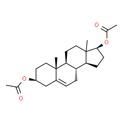 ChemSpider 2D Image | (3beta,13xi,17beta)-Androst-5-ene-3,17-diyl diacetate | C23H34O4
