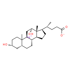 ChemSpider 2D Image | Sodium (3alpha,5beta,10xi,12beta)-3,12-dihydroxycholan-24-oate | C24H39NaO4