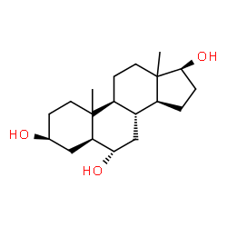 ChemSpider 2D Image | (3beta,5alpha,6alpha,10xi,13xi,17beta)-Androstane-3,6,17-triol | C19H32O3