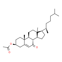 ChemSpider 2D Image | (3beta,13xi)-7-Oxocholest-5-en-3-yl acetate | C29H46O3