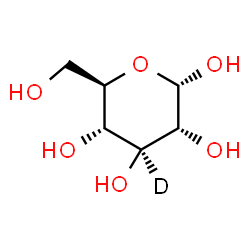 ChemSpider 2D Image | Dextrose-3-d1 | C6H11DO6