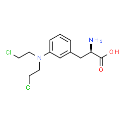 ChemSpider 2D Image | 3-[Bis(2-chloroethyl)amino]-D-phenylalanine | C13H18Cl2N2O2