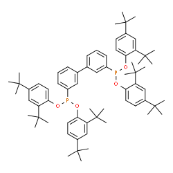 ChemSpider 2D Image | TETRAKIS(2,4-DI-TERT-BUTYLPHENYL) 3,3'-BIPHENYLENEDIPHOSPHONITE | C68H92O4P2