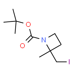 ChemSpider 2D Image | 2-Methyl-2-propanyl 2-(iodomethyl)-2-methyl-1-azetidinecarboxylate | C10H18INO2