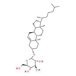 ChemSpider 2D Image | (3beta)-Cholest-5-en-3-yl alpha-D-glucopyranoside | C33H56O6
