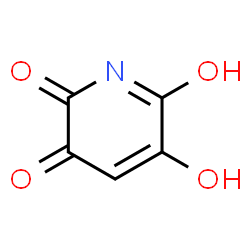 ChemSpider 2D Image | 5,6-Dihydroxy-2,3-pyridinedione | C5H3NO4