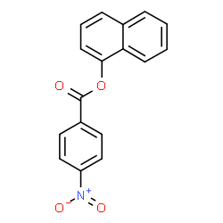ChemSpider 2D Image | 1-Naphthyl 4-nitrobenzoate | C17H11NO4