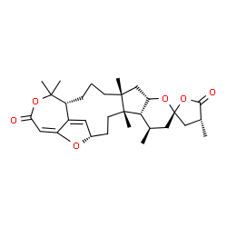 ChemSpider 2D Image | (1'S,2R,4R,4'S,5'R,6'R,10'S,12'R,16'R)-4,4',6',12',17',17'-Hexamethyl-3,4-dihydro-5H,19'H-spiro[furan-2,8'-[9,18,24]trioxapentacyclo[19.2.1.0~4,12~.0~5,10~.0~16,22~]tetracosa[20,22]diene]-5,19'-dione | C30H42O6