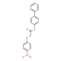 ChemSpider 2D Image | 4-Biphenylyl (4-nitrophenoxy)acetate | C20H15NO5