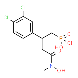 ChemSpider 2D Image | {2-(3,4-Dichlorophenyl)-4-[hydroxy(methyl)amino]-4-oxobutyl}phosphonic acid | C11H14Cl2NO5P