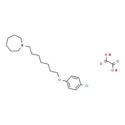 ChemSpider 2D Image | 1-[7-(4-Chlorophenoxy)heptyl]azepane ethanedioate (1:1) | C21H32ClNO5