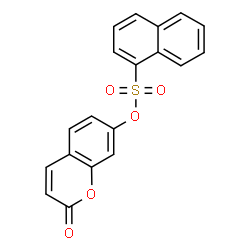 ChemSpider 2D Image | 2-Oxo-2H-chromen-7-yl 1-naphthalenesulfonate | C19H12O5S