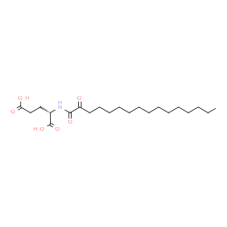 ChemSpider 2D Image | N-(2-Oxohexadecanoyl)-L-glutamic acid | C21H37NO6