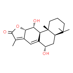 ChemSpider 2D Image | (5beta,7beta,9beta,10alpha,11beta,12beta)-7,11-Dihydroxy-12,16-epoxyabieta-8(14),13(15)-dien-16-one | C20H28O4