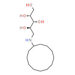 ChemSpider 2D Image | 5-(Cyclododecylamino)-5-deoxy-D-arabinitol | C17H35NO4