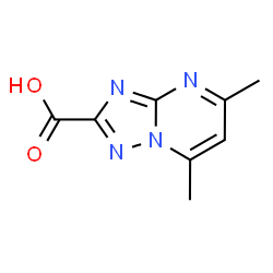 ChemSpider 2D Image | 5,7-Dimethyl[1,2,4]triazolo[1,5-a]pyrimidine-2-carboxylic acid | C8H8N4O2
