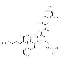 ChemSpider 2D Image | 2-Ethyl-6-methyl-L-tyrosyl-D-arginyl-L-phenylalanyl-L-lysinamide | C33H51N9O5