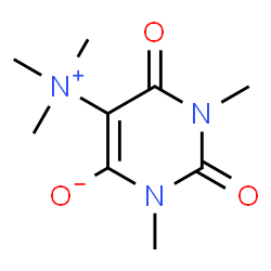 ChemSpider 2D Image | 1,3-Dimethyl-2,6-dioxo-5-(trimethylammonio)-1,2,3,6-tetrahydro-4-pyrimidinolate | C9H15N3O3