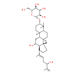 ChemSpider 2D Image | (3beta,12beta,20E,24S)-12,24-Dihydroxydammara-20(22),25-dien-3-yl beta-D-glucopyranoside | C36H60O8