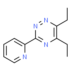 ChemSpider 2D Image | 5,6-Diethyl-3-(2-pyridinyl)-1,2,4-triazine | C12H14N4