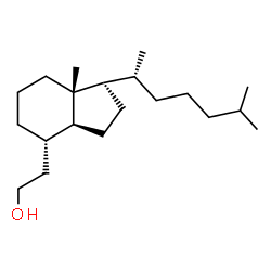 ChemSpider 2D Image | 2-{(1R,3aS,4S,7aR)-7a-Methyl-1-[(2R)-6-methyl-2-heptanyl]octahydro-1H-inden-4-yl}ethanol | C20H38O