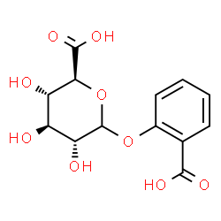ChemSpider 2D Image | 2-Carboxyphenyl D-glucopyranosiduronic acid | C13H14O9