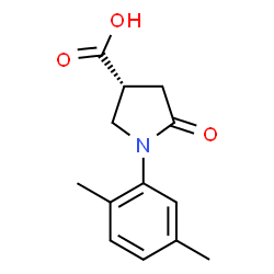 ChemSpider 2D Image | (3R)-1-(2,5-Dimethylphenyl)-5-oxo-3-pyrrolidinecarboxylic acid | C13H15NO3