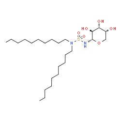 ChemSpider 2D Image | N-(Didecylsulfamoyl)-alpha-D-arabinopyranosylamine | C25H52N2O6S