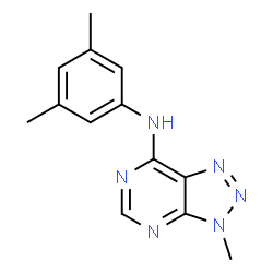 ChemSpider 2D Image | N-(3,5-Dimethylphenyl)-3-methyl-3H-[1,2,3]triazolo[4,5-d]pyrimidin-7-amine | C13H14N6