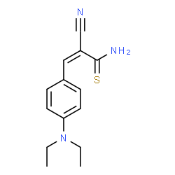 ChemSpider 2D Image | (2Z)-2-Cyano-3-[4-(diethylamino)phenyl]-2-propenethioamide | C14H17N3S