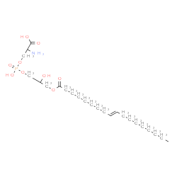 ChemSpider 2D Image | O-[(S)-Hydroxy{(2S)-2-hydroxy-3-[(9E)-9-octadecenoyloxy]propoxy}phosphoryl]-L-serine | C24H46NO9P