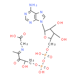 ChemSpider 2D Image | (3R,5R,8R,10E)-1-[(2R,3S,4R,5R)-5-(6-Amino-9H-purin-9-yl)-3,4-dihydroxytetrahydro-2-furanyl]-3,5,8-trihydroxy-10-methyl-9-oxo-2,4,6-trioxa-11-aza-3,5-diphosphatridec-10-en-13-oic acid 3,5-dioxide (non
-preferred name) | C17H24N6O14P2