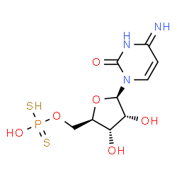 ChemSpider 2D Image | 5'-O-[(Dithiophosphono)]cytidine | C9H14N3O6PS2