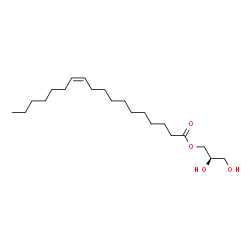 ChemSpider 2D Image | (2R)-2,3-Dihydroxypropyl (11Z)-11-octadecenoate | C21H40O4
