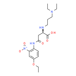 ChemSpider 2D Image | N~2~-[3-(Diethylamino)propyl]-N-(4-ethoxy-2-nitrophenyl)-D-asparagine | C19H30N4O6