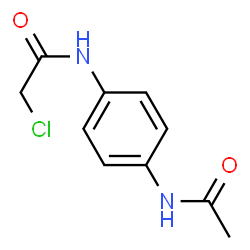 ChemSpider 2D Image | N-(4-Acetamidophenyl)-2-chloroacetamide | C10H11ClN2O2