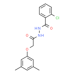ChemSpider 2D Image | 2-Chloro-N'-[(3,5-dimethylphenoxy)acetyl]benzohydrazide | C17H17ClN2O3