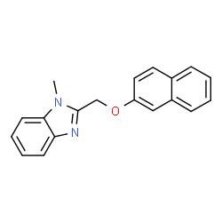 ChemSpider 2D Image | 1-Methyl-2-[(2-naphthyloxy)methyl]-1H-benzimidazole | C19H16N2O