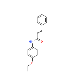 ChemSpider 2D Image | N-(4-Ethoxyphenyl)-3-[4-(2-methyl-2-propanyl)phenyl]acrylamide | C21H25NO2