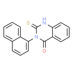 ChemSpider 2D Image | 2-MERCAPTO-3-(1-NAPHTHYL)-4(3H)-QUINAZOLINONE | C18H12N2OS