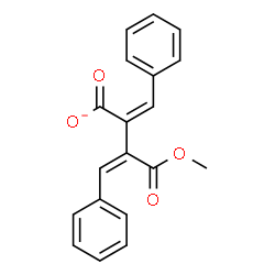 ChemSpider 2D Image | (2Z,3Z)-2-Benzylidene-3-(methoxycarbonyl)-4-phenyl-3-butenoate | C19H15O4