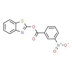 ChemSpider 2D Image | 1,3-Benzothiazol-2-yl 3-nitrobenzoate | C14H8N2O4S
