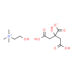 ChemSpider 2D Image | Choline Dihydrogen Citrate | C11H21NO8