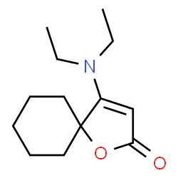 ChemSpider 2D Image | 4-Diethylamino-1-oxa-spiro[4.5]dec-3-en-2-one | C13H21NO2