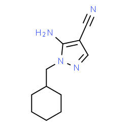 ChemSpider 2D Image | 5-Amino-1-(cyclohexylmethyl)-1H-pyrazole-4-carbonitrile | C11H16N4