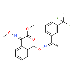 ChemSpider 2D Image | Methyl (methoxyimino)(2-{[({1-[3-(trifluoromethyl)phenyl]ethylidene}amino)oxy]methyl}phenyl)acetate | C20H19F3N2O4