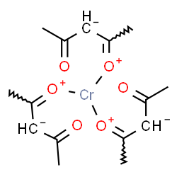 ChemSpider 2D Image | Tris[(2Z)-2,4-pentanedionato-kappaO~2~]chromium | C15H21CrO6