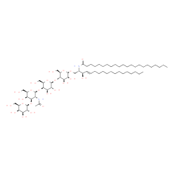 ChemSpider 2D Image | N-[(2S,3R,4E)-1-{[beta-D-Galactopyranosyl-(1->3)-2-acetamido-2-deoxy-beta-D-galactopyranosyl-(1->4)-beta-D-galactopyranosyl-(1->4)-beta-D-glucopyranosyl]oxy}-3-hydroxy-4-octadecen-2-yl]docosanamide | C66H122N2O23